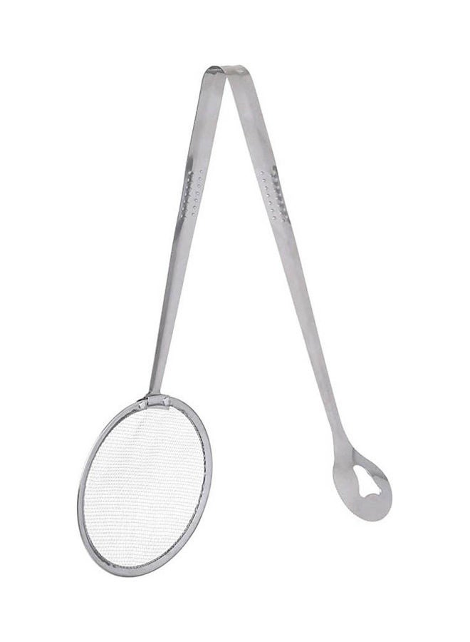Generic - Stainless Steel Food Tongs With Skimmer Silver - Image 1