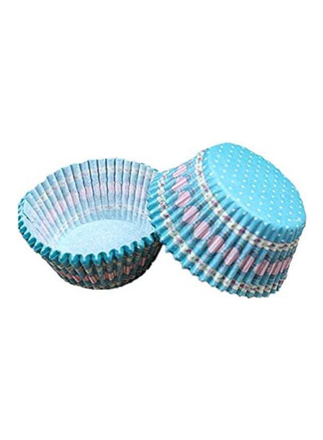Cartoon Cupcake Lining Baking Cup Blue
