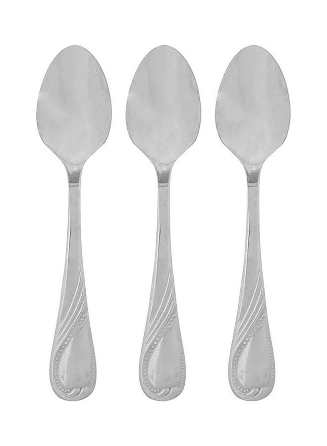 Stainless Steel Tea Spoon 3 Psc Silver