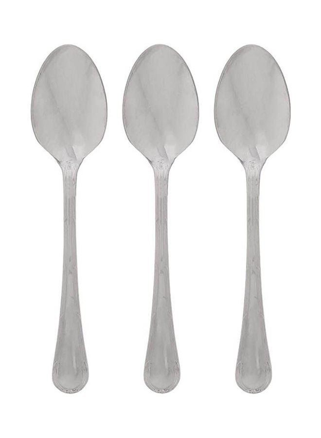 Stainless Steel Tea Spoon 12 Psc Silver