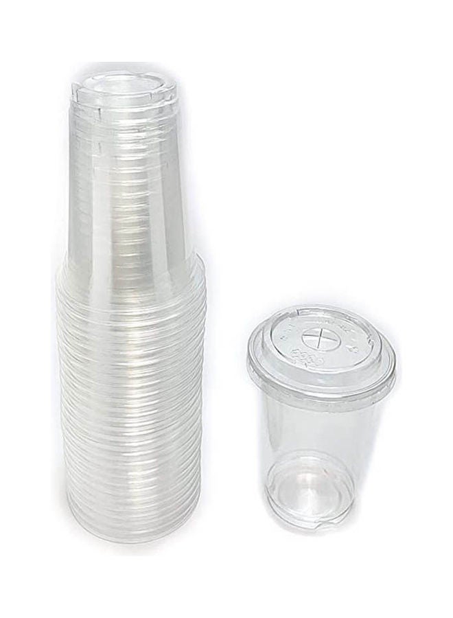 Transparent Plastic Cup  100 Pcs Clear