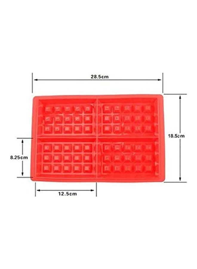 Waffle Cake Mould Red - Image 2
