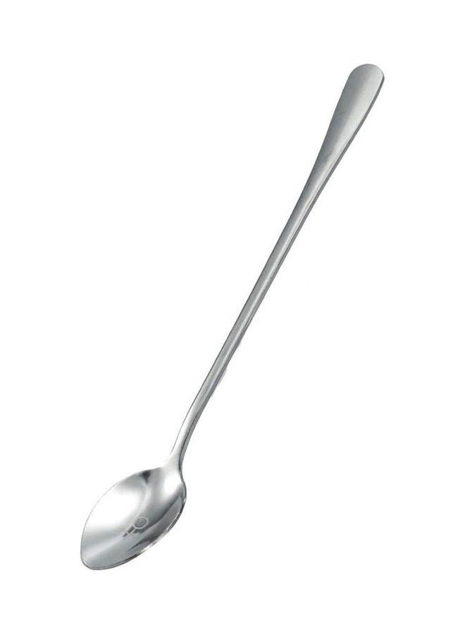 Stamped Engraved Stainless Steel Long Handle Ladle Personalized Coffee Milk Stir Spoon Silver