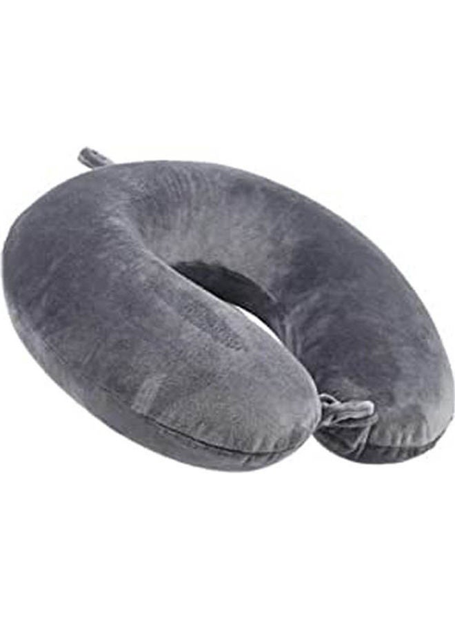 Memory Foam Travel Neck Pillow Memory Foam Grey