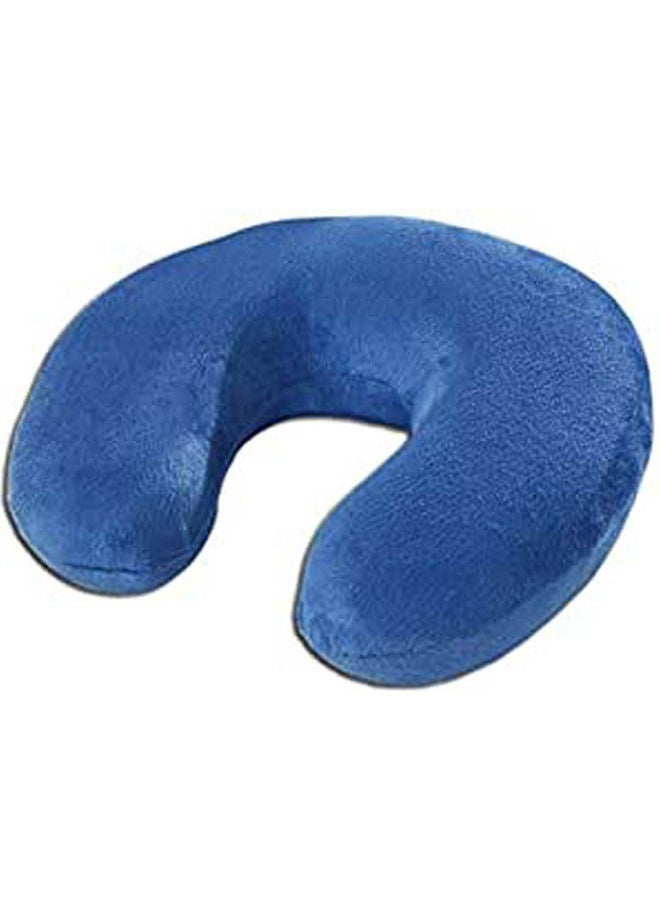 Memory Foam Neck Rest Travel Pillow, U Shaped Pillow Memory Foam Blue 