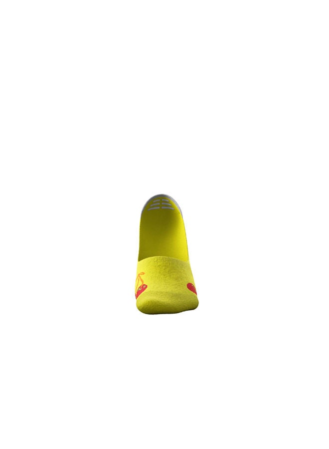 MOODY SOCKS - Casual Loafer Liners Socks Yellow/Multicolour - Image 1