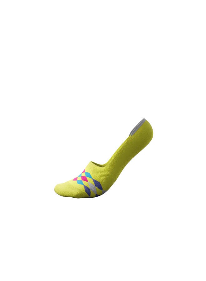 MOODY SOCKS Casual Loafer Liners Socks Yellow/Multicolour  - Image 3