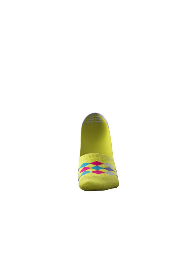 MOODY SOCKS Casual Loafer Liners Socks Yellow/Multicolour  - Image 1