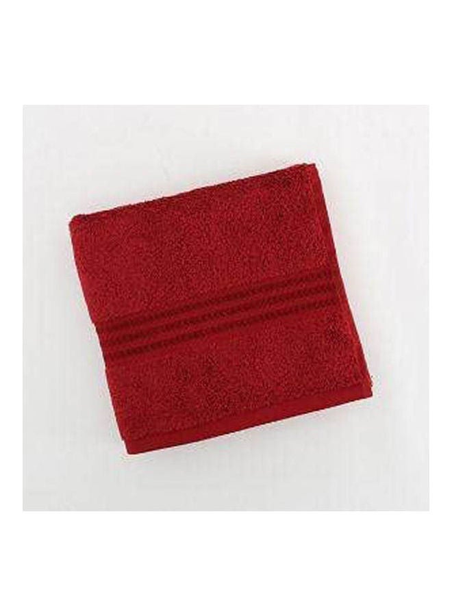 Towels Embroide With Flowers Red