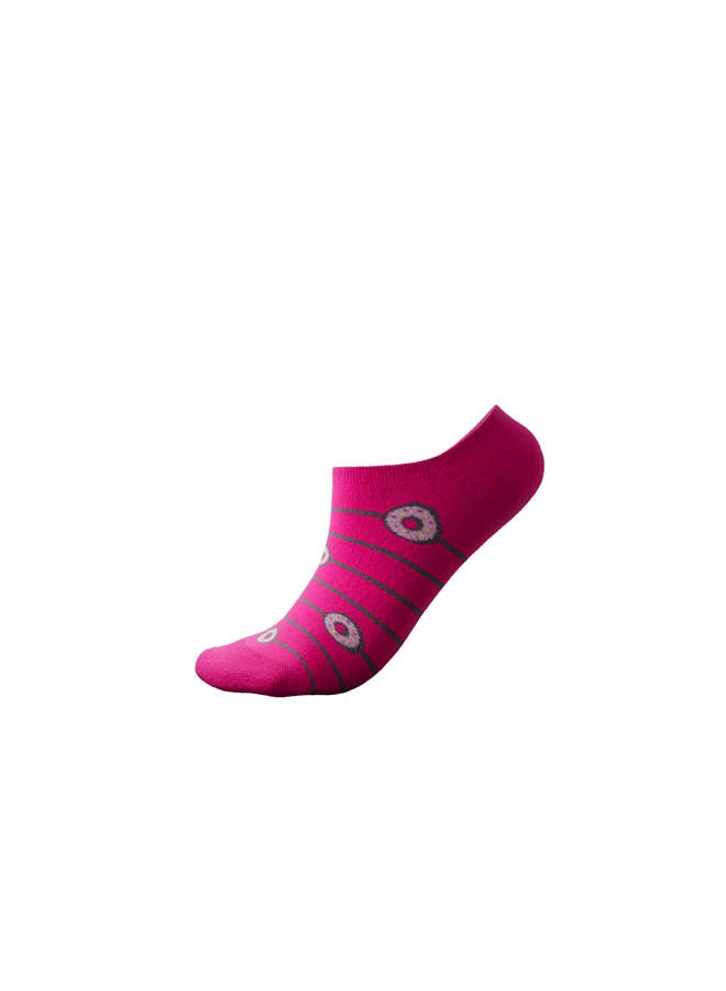 MOODY SOCKS Casual Ultra Low Socks Fuchsia/Multicolour  - Image 3