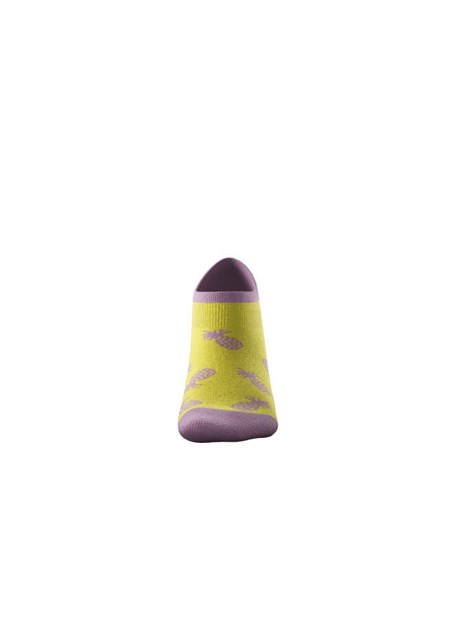 MOODY SOCKS Casual Ultra Low Socks Light Yellow/Light Purple  - Image 1