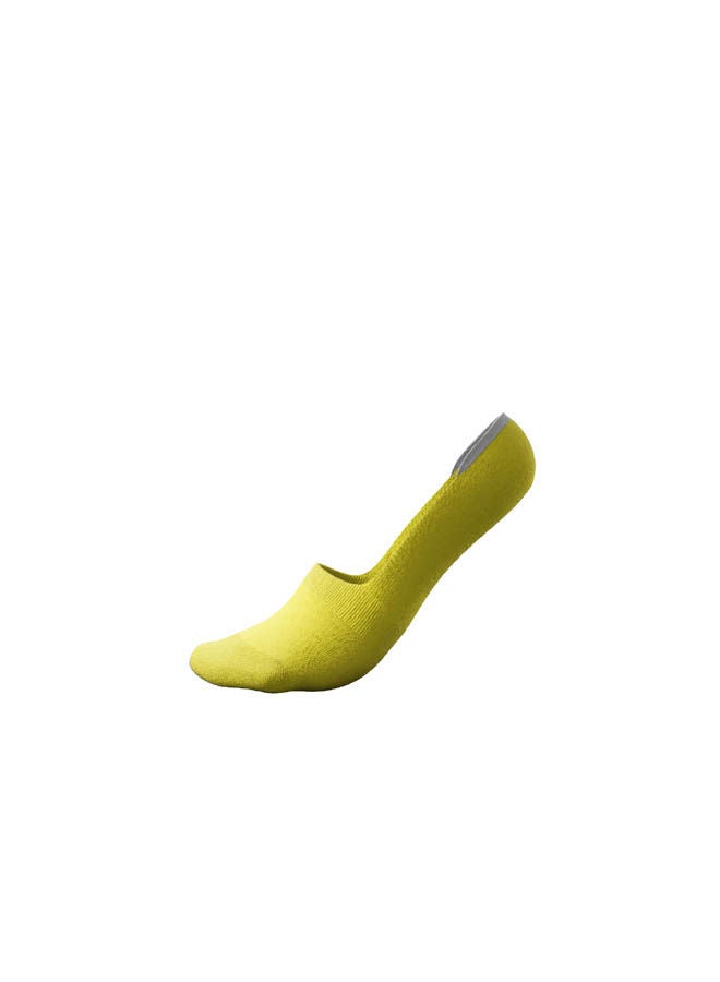 MOODY SOCKS - Casual Loafer Liners Socks Yellow - Image 1