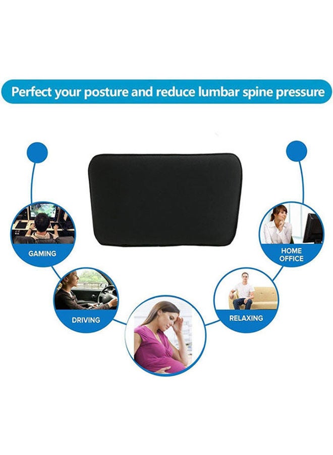 Generic - Multi Use Lumbar Support Pillow polyester Black - Image 1