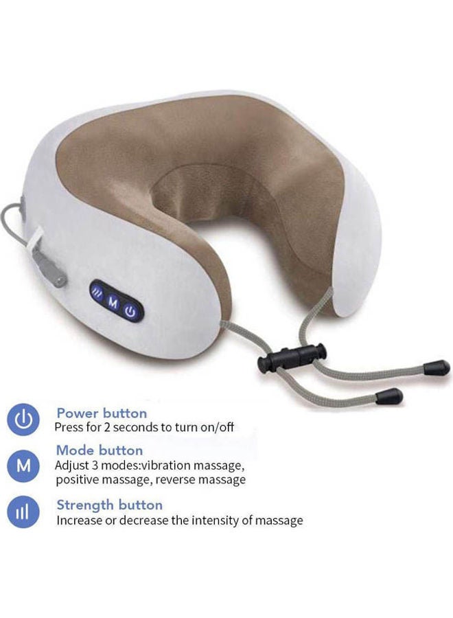 Generic - Neck Massager U Shape Pillow Electric Rechargeable Massager Travel Pillow Portable Nap Memory Pillow - Image 1