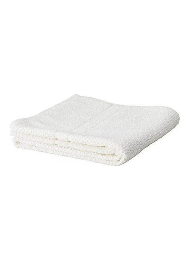 Solid Pattern Bath Sheets White  - Image 1