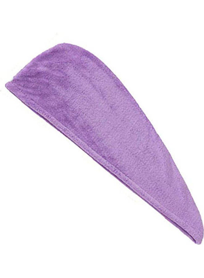 Dry Hair Cap Towel Bath Hair Dry Turban Purple - Image 1