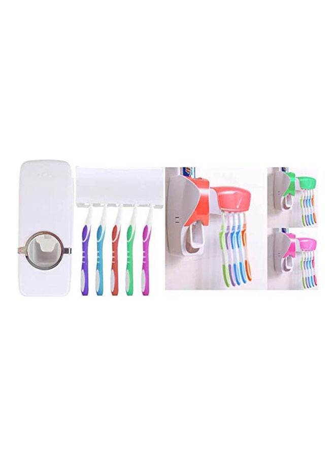 Automatic Toothpaste Dispenser With Toothbrush Holder White - v1650799675/N53246693A_1