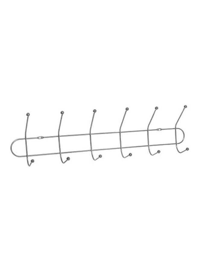 ماركة غير محددة Clothes Hanger With 6 Hooks Grey 204grams 