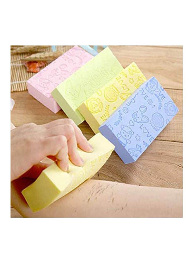 Pororo 3Pcs Ultra Soft Exfoliating Sponge Shower Brush Gentle Exfoliation Improve Skin'S Health And Beauty Wet Or Dry Brushing Back Scrubber For Shower Multicolour  - Image 1