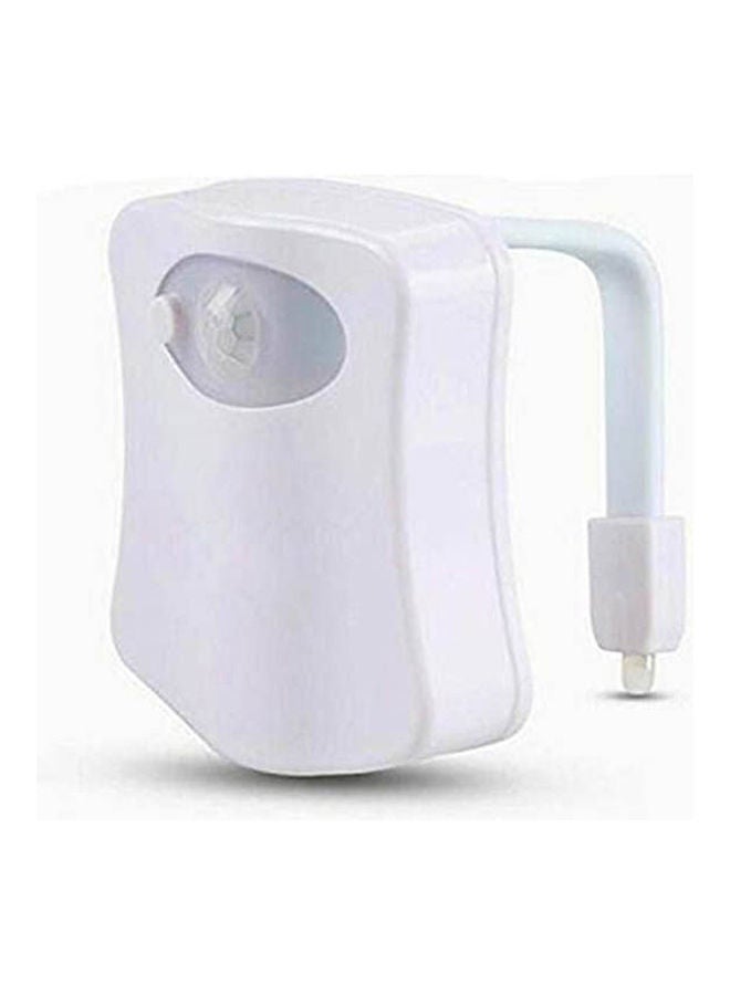 Generic Motion Sensor Toilet Light Body Auto Motion Activated LED Toilet Seat Bowl Night Light Lamp 8-Color Changing Tolit Lights White  - Image 1