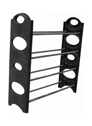 4 Layer Stackable Shoe Rack Black 65x65cm - v1650799932/N53246950A_1