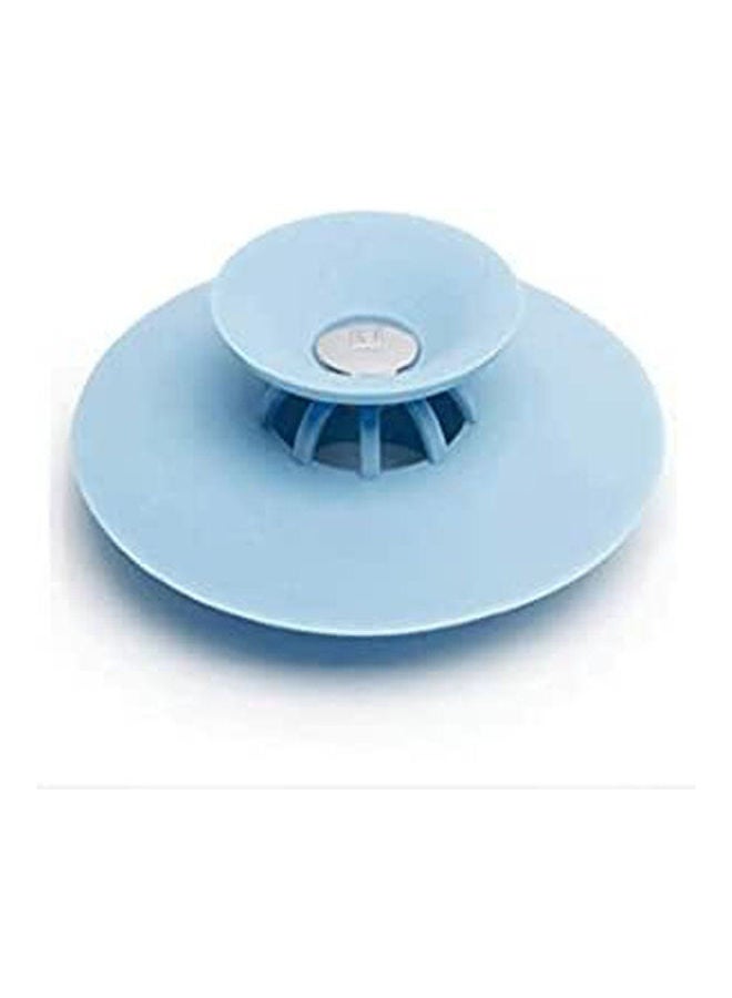 Sasay Shower Drain Stopper Floor Drain Rubber Circle Silicone Plug For Shower Bathtub Plug Bathroom Leakage-Proof Drain Pvc Sink Basin Blue - Image 1
