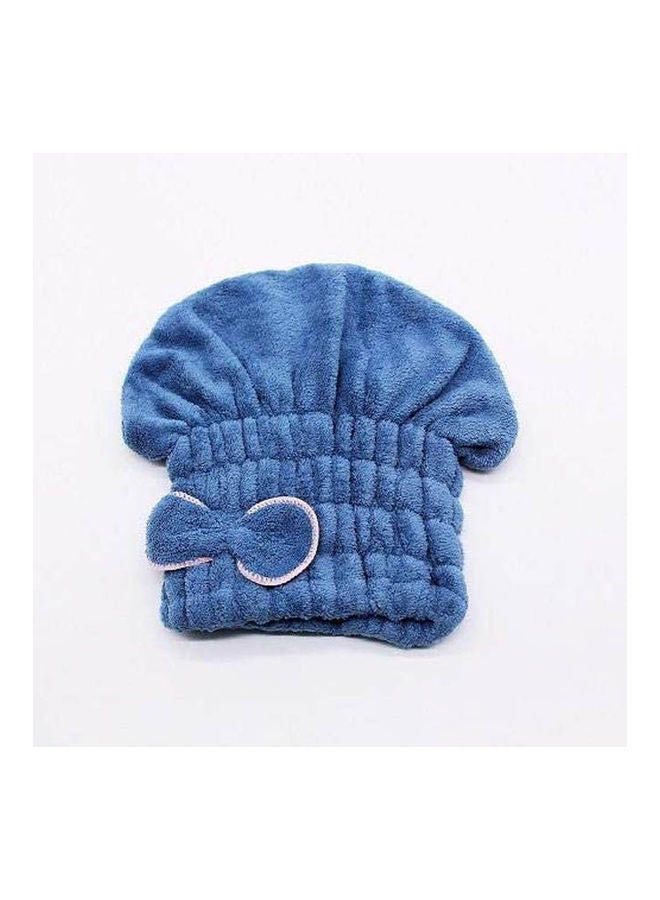 Quick Dry Hair Cap Hair Hat Hair Towel Hair Turban Bath Towel Home Hotel Wash Hair Blue