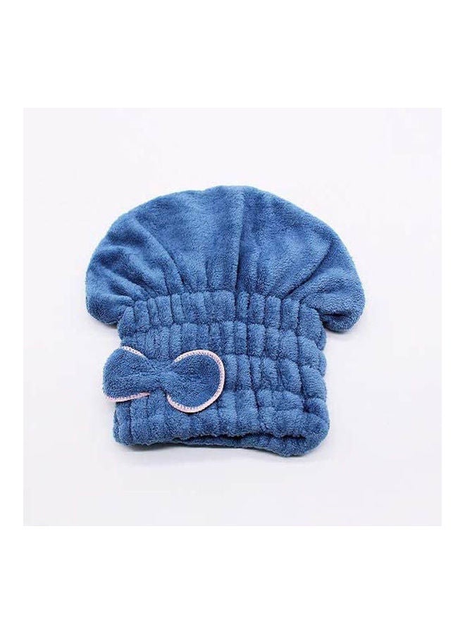 Quick Dry Hair Cap Hair Hat Hair Towel Hair Turban Bath Towel Home Hotel Wash Hair Blue - Image 1
