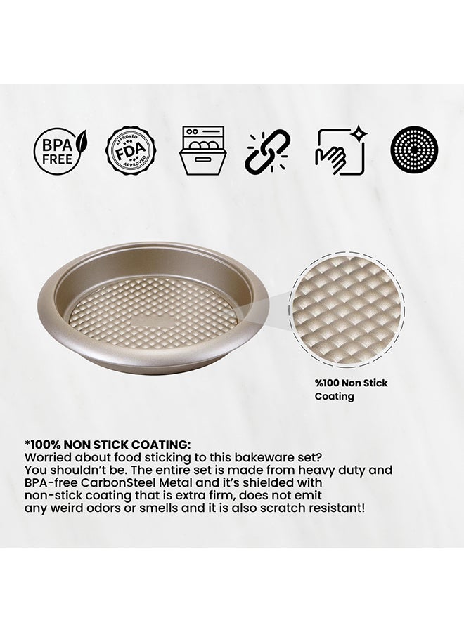 Penguen 4-Piece Bakeware Set Gold 27 x 27 x 4.5cm - Image 2