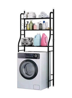 ALMUFARREJ Washing Machine Rack Storage Black 68x25x152cm  - Image 1
