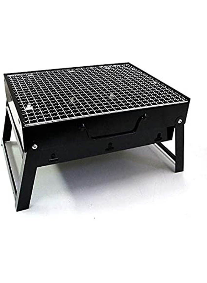 Generic Portable & Foldable Charcoal Barbeque Grill Black 