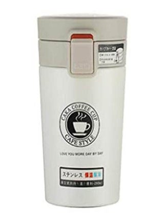 Premium Travel Coffee Mug Stainless Steel Thermos Tumbler Cups Vacuum Flask Water Bottle Tea Mug White 300grams - v1650834951/N53232464A_1