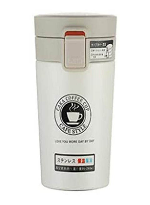 Premium Travel Coffee Mug Stainless Steel Thermos Tumbler Cups Vacuum Flask Water Bottle Tea Mug White 300grams