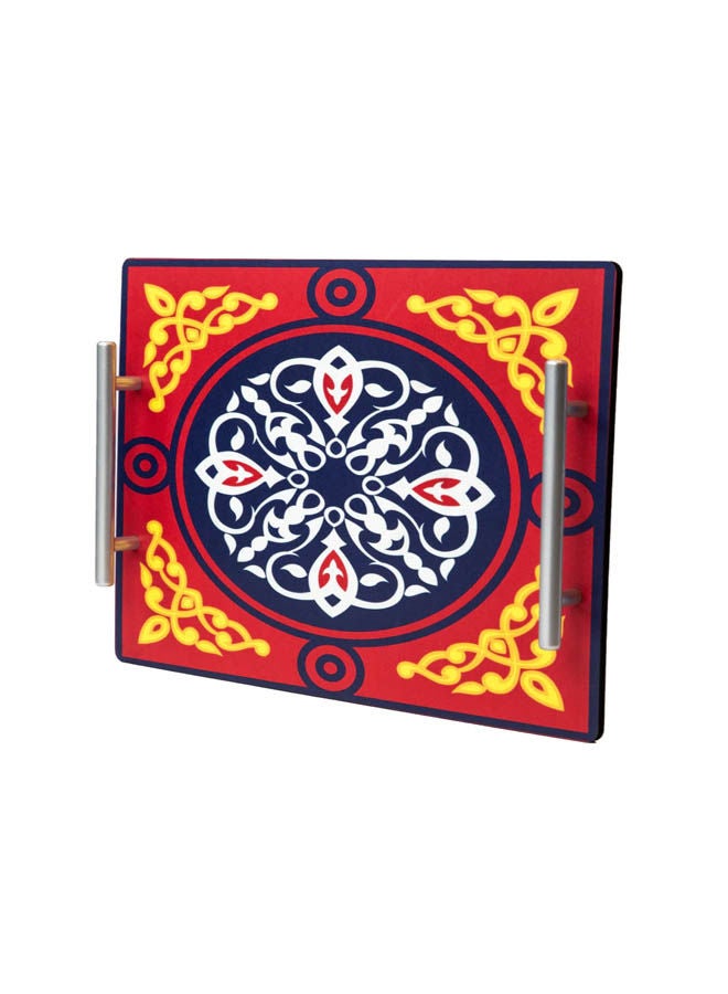 Red Ramadan Tray Multicolour