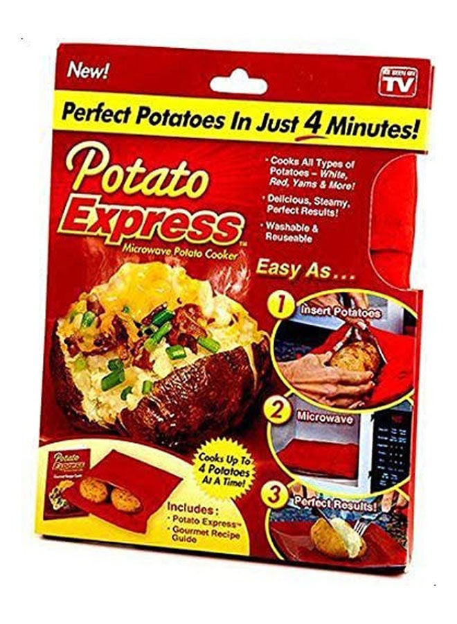 Microwave Potato Cooking Bag Red 1x11.4x8.2inchcm
