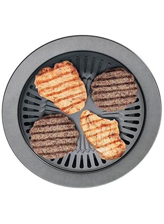 ماركة غير محددة Non Stick Smokeless Grill Black  - Image 2