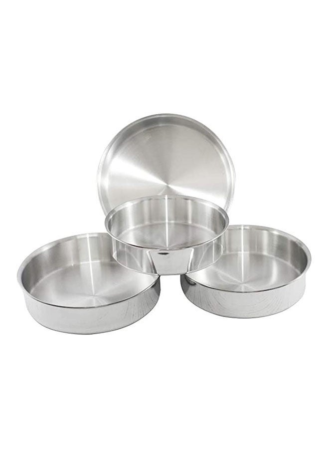 Pans Aluminum Set Of 4 Pieces Silver 30cm