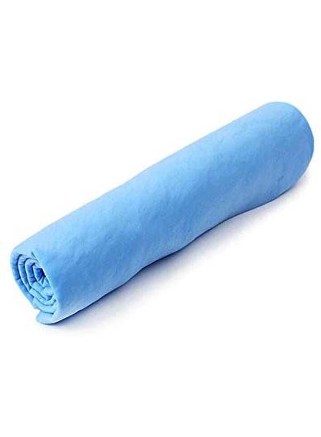 Pet Drying Towel Dog Cat Chamois Blue 66x43cm - Image 2