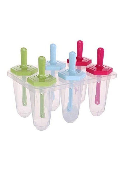 Popsicle Molds Set Of 6 Bpa-Free Reusable Ice Pop Maker Homemade Ice Cream Mold Multicolour