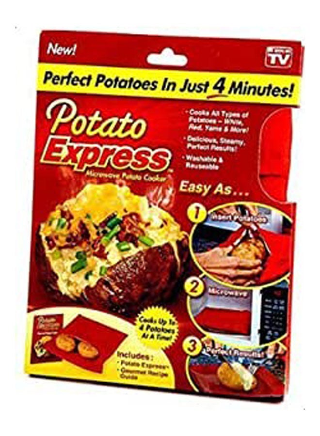 Potato Microwave Oven Reusable Baking Bag Red