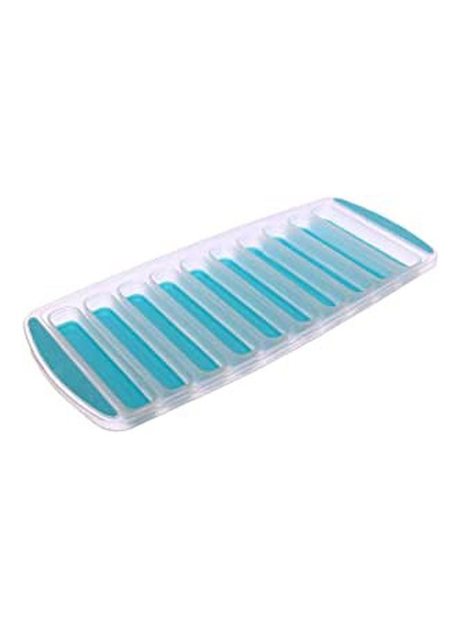 Ice Tray With External Plastic Case Blue