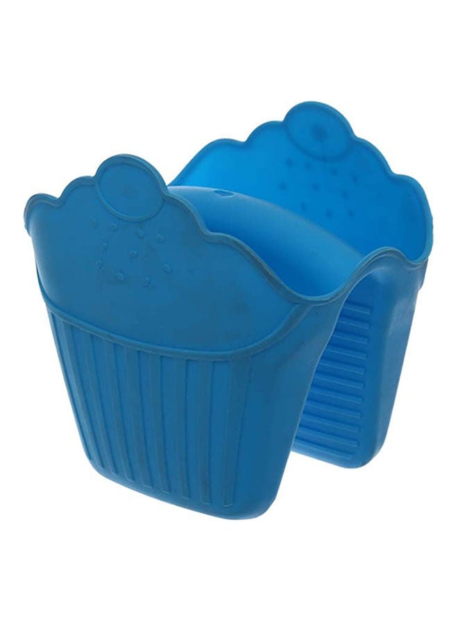 Silicon Oven Mitt Blue