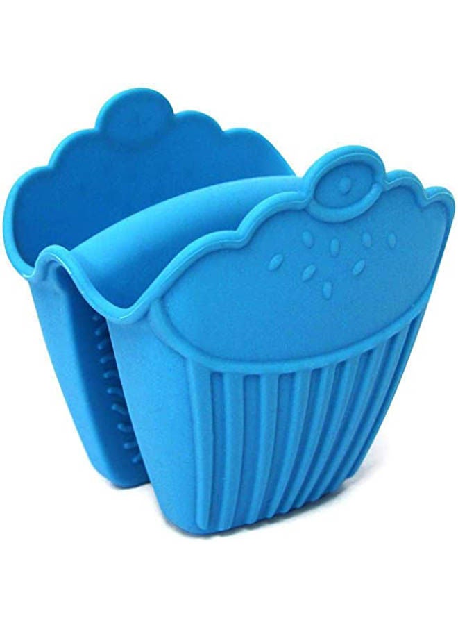Silicone Heat Resistance Pot Holder Blue 11x5cm