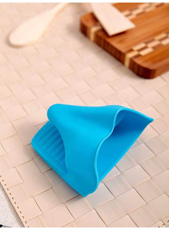 Silicone Heat Resistance Pot Holder Blue 17x12cm