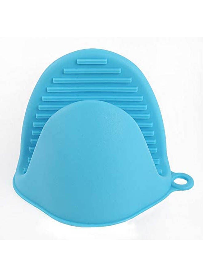 Silicone Heat Resistance Pot Holder Blue 17x12cm