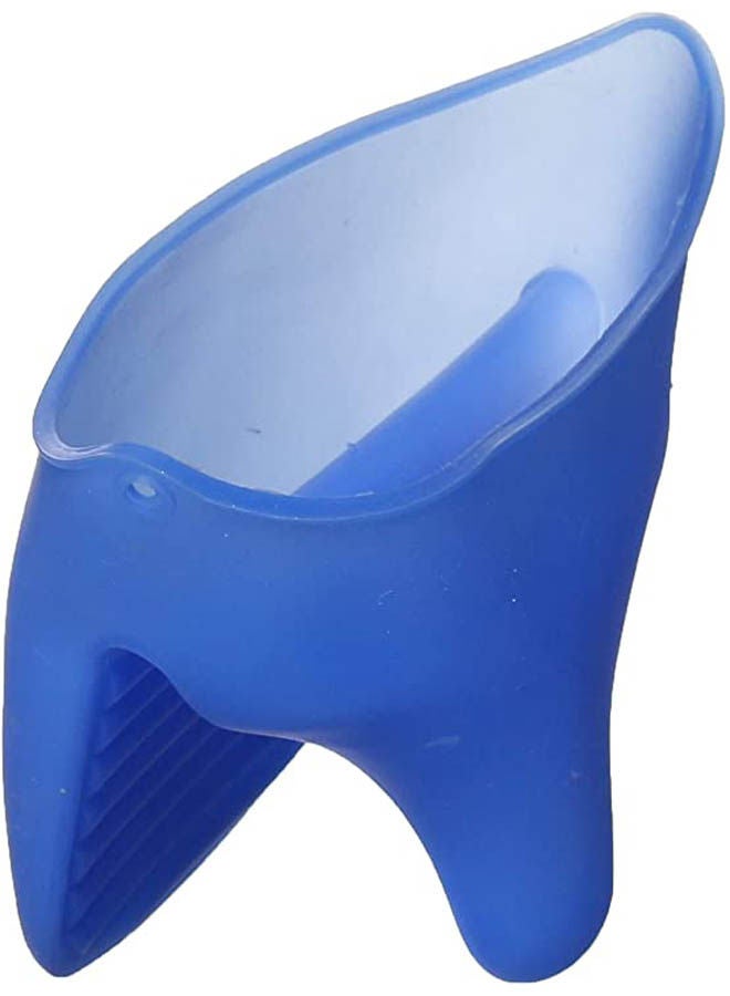 Silicone Heat Resistance Pot Holder Blue 17x12cm