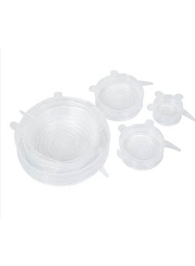 Silicone Stretch Food Cover Set White 20cm 