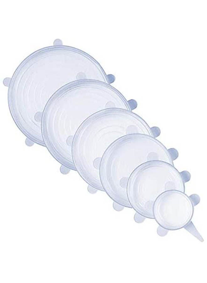 Silicone Stretch Food Cover Set White 20cm 
