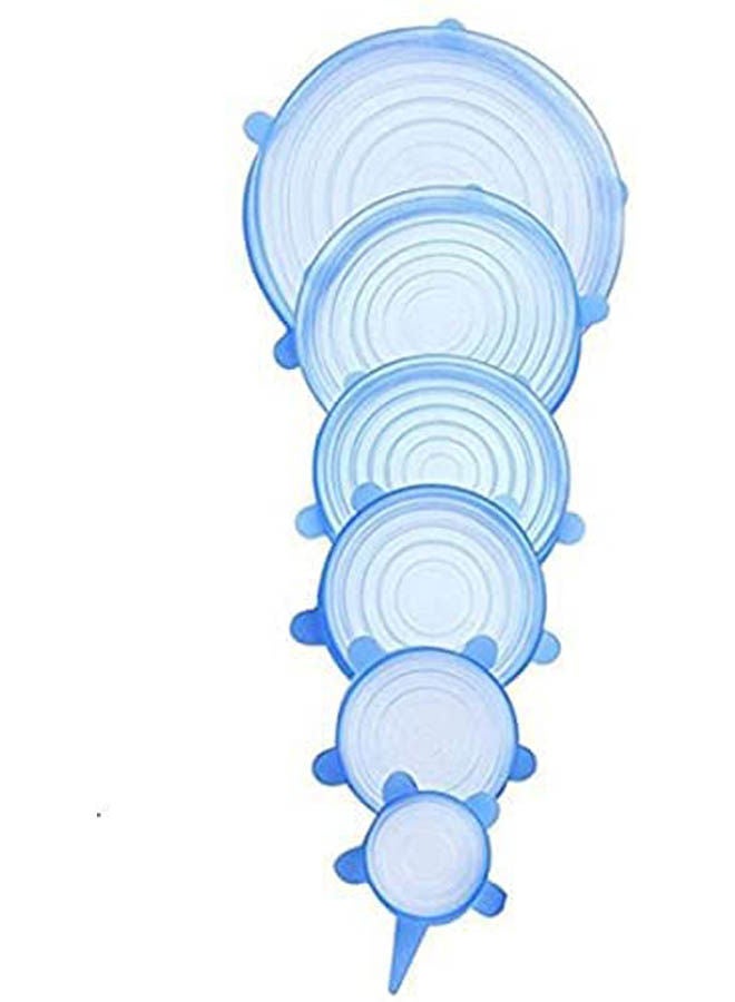 Generic Silicone Stretch Food Cover Set Blue 20cm 