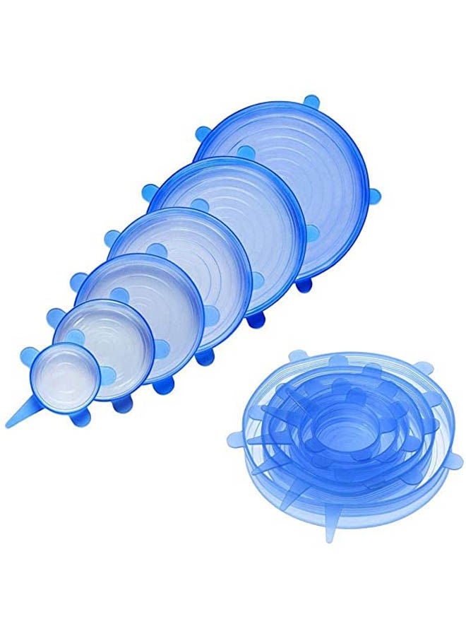 Generic Silicone Stretch Food Cover Set Blue 20cm 